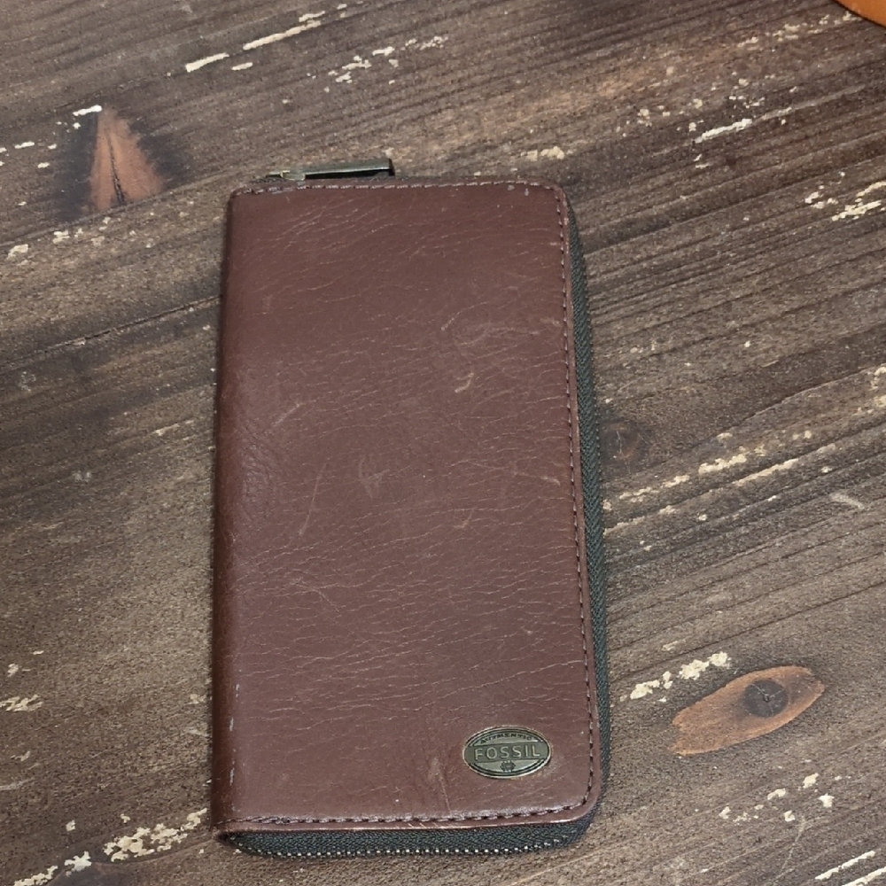 Fossil Brown Leather Wallet